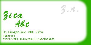 zita abt business card